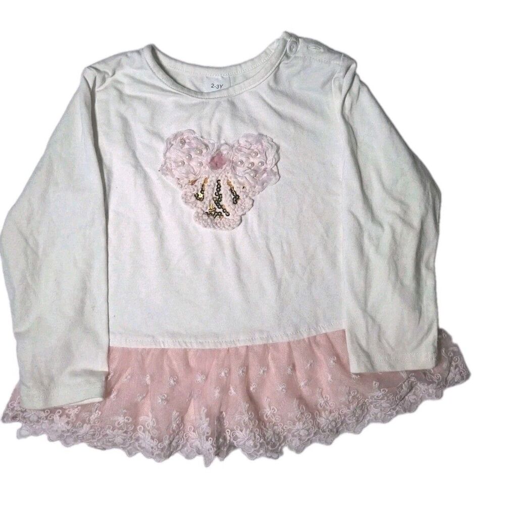 Dress With Heart On Front For Girls 2y-3y